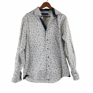 Diffusion by Joseph's Cloak Men's Floral Button Up Dress Shirt Size Medium